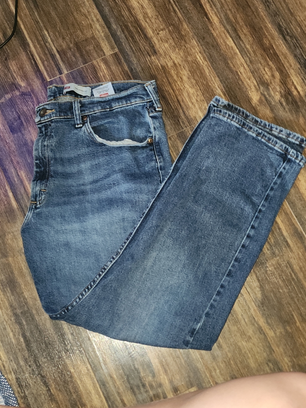 Wrangler Relaxed Men's Blue Denim Jeans